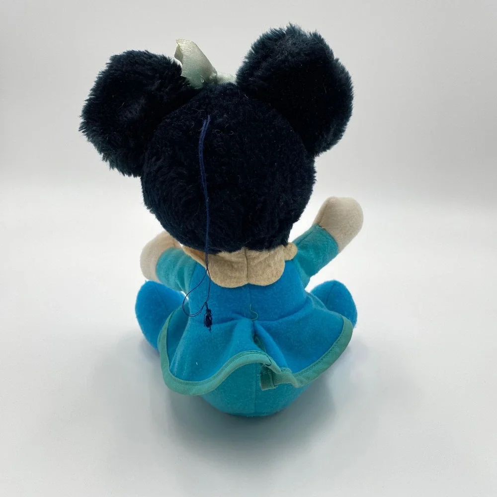 Vintage Minnie Mouse‎ Christmas Carol Productions Plush Doll Blue Dress Toy 8